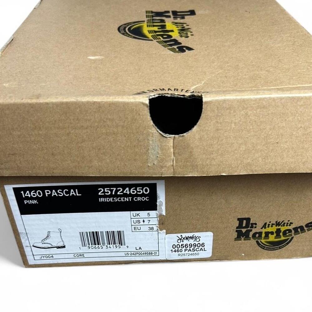 Nib Dr martens size 7 holographic silver pascal - Picture 2 of 8